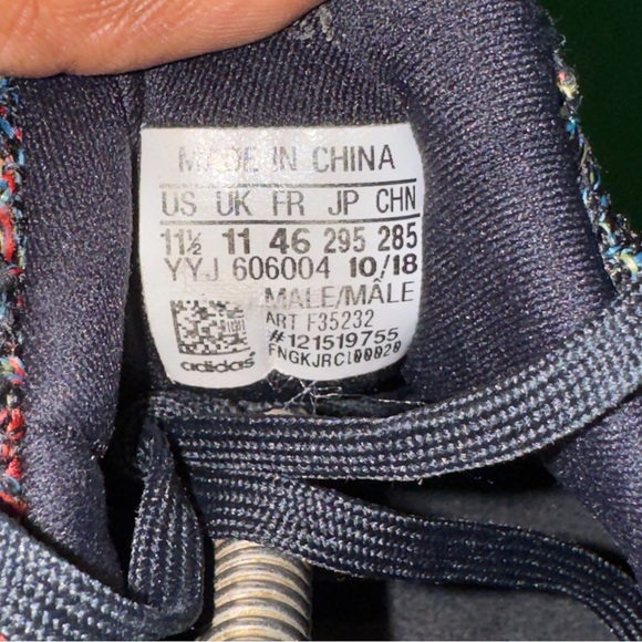 Adidas UltraBoost 4.0 Black Multicolor Knit F35232 Men's Size 11.5 - Picture 6 of 6